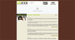 Desktop Screenshot of infozoos.org