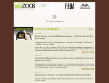 Tablet Screenshot of infozoos.org